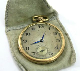 Vintage,  Antique " Majestic " Gold - Filled Pocket Watch