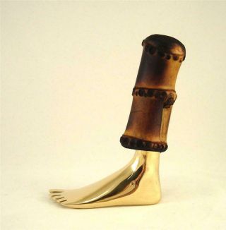 Stylish Carl Aubock Vienna Corkscrew Foot Brass Hagenauer Era Austria Bronze