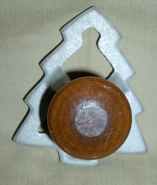 ANTIQUE/VINTAGE WOODEN KNOB CHRISTMAS TREE COOKIE MOLD PRESS CUTTER 2