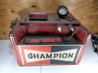 Vintage Champion Spark Plug Cleaner Tester Service Center