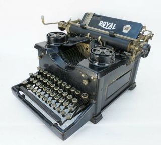 Vintage 1912 Royal Model 10 Typewriter Glass Sided Y - 35 - 109463