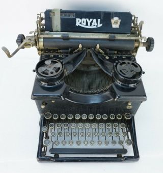 Vintage 1912 Royal Model 10 Typewriter Glass Sided Y - 35 - 109463 2