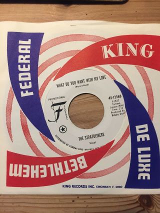 Stratoliners What Do You Want With My Love - Label Xover/northern Soul