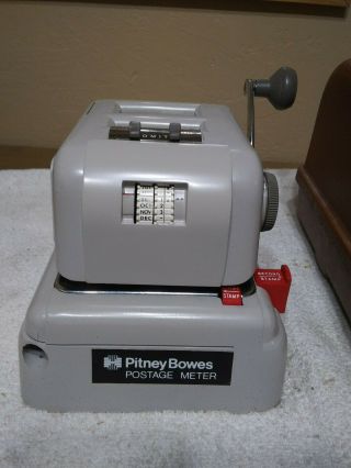 Vintage Pitney Bowes Postage Meter DM - 3 EUC 2