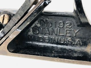 Antique STANLEY Rabbet Plane No.  192 • VINTAGE Woodworking Carpenters Tools ☆USA 3