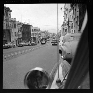Vtg 1960 Photo Film Negative Street Scene San Francisco Calif Buildings Signs—10