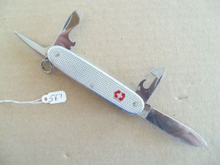 Victorinox Pioneer Swiss Army Folding Pocket Knife - Silver Alox - 93mm