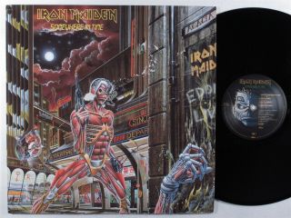 Iron Maiden Somewhere In Time Capitol Lp Vg,  ^