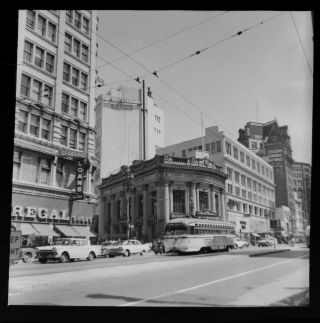 Vtg 1960 Photo Film Negative Street Scene San Francisco Calif Buildings Signs 3