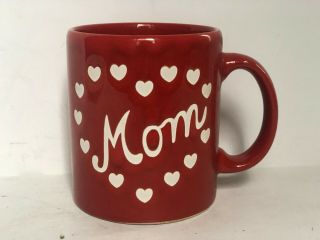 Waechtersbach Mom Red White Hearts Coffee Mug Mothers Day Valentine Love