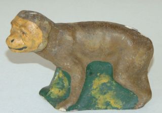 Antique Papier Mache Bear Hand Painted Candy Container