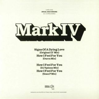 Mark Iv - Signs Of Dying Love - Vinyl (12 ")