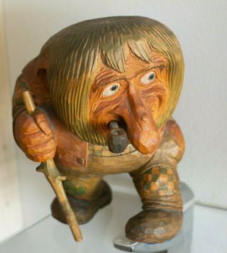 BIG and Anton Sveen Wood Carved Troll 2
