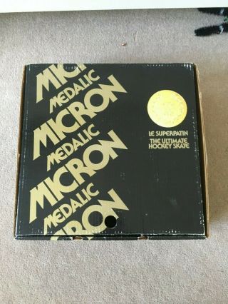 Vintage Micron Medalic - - Size 7.  5 - Hockey Skates - Made In Canada