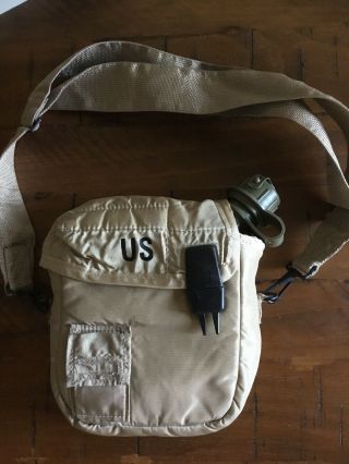 3 Pack 2 Qt Water Canteen Cover Pouch W / Sling Desert Tan Us Army Military