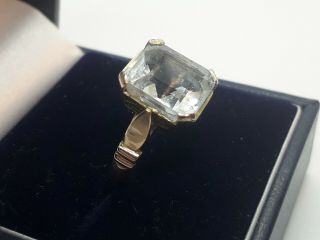 Large Vintage 9ct gold dress ring.  3.  50 grams.  size M 3