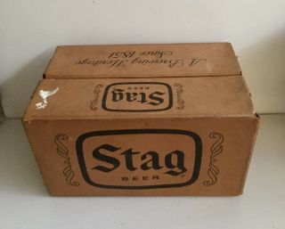 Stag Beer Vintage Cardboard 7 Oz Bottle Beer Case