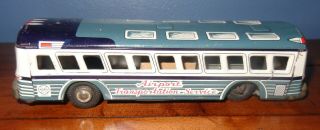Rare Marx Japan Old Vintage Tin Friction Toy Bus Airport Transportation Service