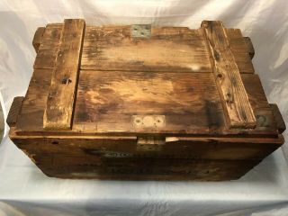 Vtg Wooden Grenade Ammo Crate Case Box M67 April 1973 Commercial Box & Lumber Co 3