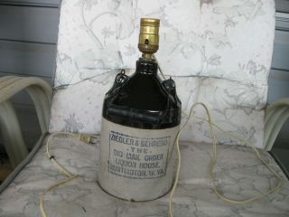 Ziegler Behrend Huntington Wv West Virginia Whiskey Liquor Jug Stoneware Crock