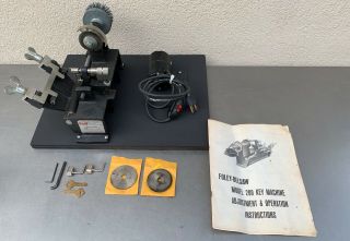 Vintage Foley Belsaw Model 200 Key Cutter Duplicating Machine Accessories