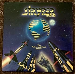 Stryper The Yellow And Black Attack 1984 Enigma 71064 - 1 Lp Vinyl Record