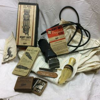 Vintage Hair Clippers Oster Progienie Electric Clipper Model - 10 Serial 57218