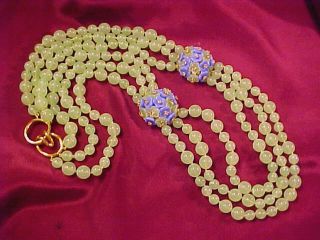 Best Large Vintage Mma Ciner Metropolitan Museum Of Art Glass Jade Necklace