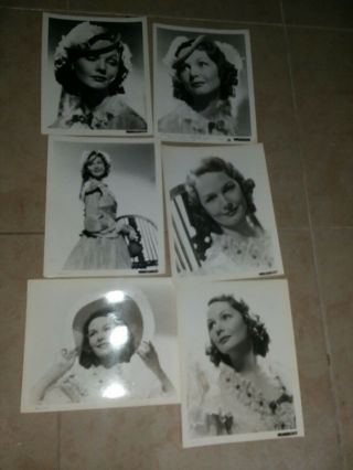 6 Elizabeth Allen Vintage 8 X 10 Black & Movie Press Photos Ds 493