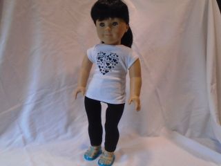 Vintage Asian Pleasant Co.  American Girl 18 " Doll Clothes Shoes Black Hair