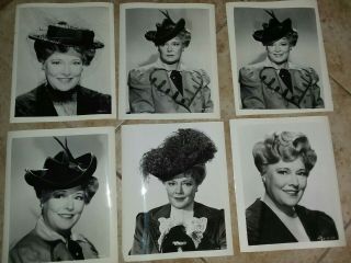 6 Vintage 8 X 10 Photos Of Marjorie Rambeau From Her Movie Career.  Ds9022