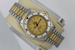 Tag Heuer 974.  013 Gold 2000 We1220 Wk1220 Ss Watch Womens Mens Midsize 2 Tone