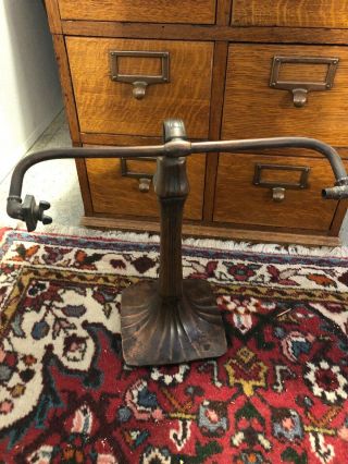 Handel Signed Antique Bronze Desk Lamp Base