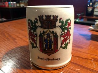 Antique Aschaffenburg German Beer Stein/mug