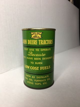1937 Vintage John Deere Centennial Coin Bank Oil Barrel Tractor Advertising C9