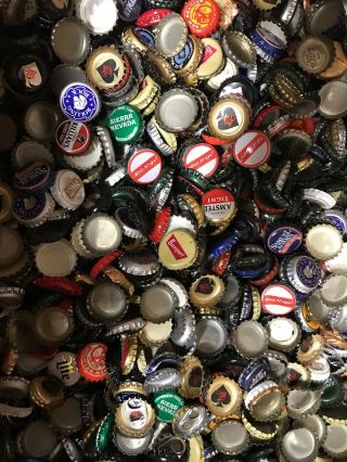 100 [mixed] Beer Bottle Caps ( (no Dents))  Awesome Assortment Micro Macro Brewery