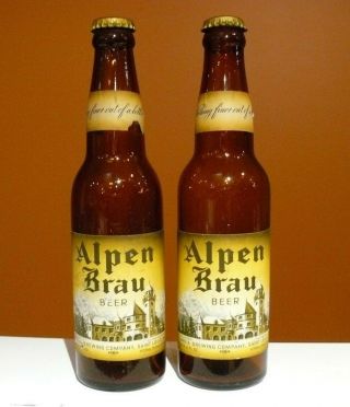 Alpen Brau Beer Bottle Irtp Columbia Brewing Co St.  Louis Mo