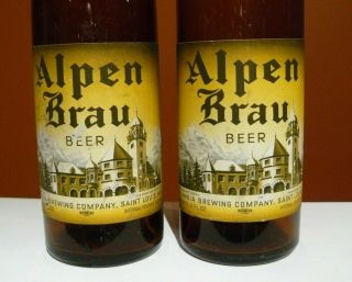 Alpen Brau Beer Bottle IRTP Columbia Brewing Co St.  Louis Mo 3