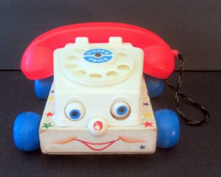 1950s Vintage Fisher Price Chatter Phone Pull Toy