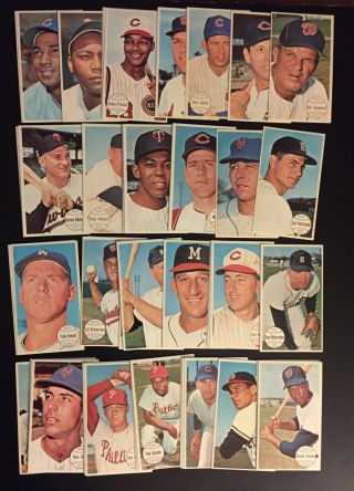 Vintage 1964 Topps Giant Baseball Near Complete Set - 53/60 Cards