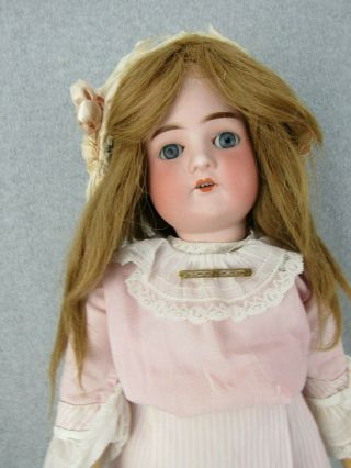 22 " Antique German Cuno Otto Dressel Bisque Head Composition Doll