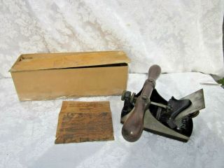 Vintage Stanley No.  12 1/2 Cabinet Scraper Plane With Sweetheart Blade & Box