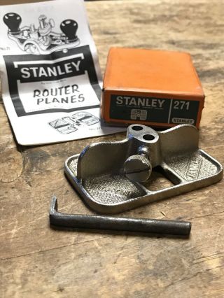 Stanley Router Plane No 271 with Box and Paperwork; Made in England 2