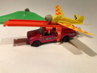 Vintage 1970 Hot Wheels Redlines Metallic Pink Sky Show Fleetside W/orig Planes