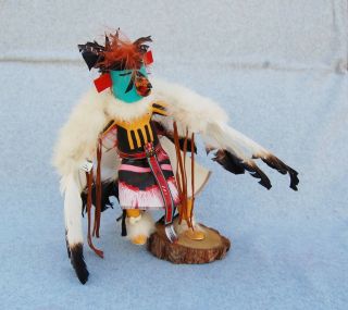 Kachina Eagle Dancer Doll Figure Signed Spencer Native American Large 11 " Tall