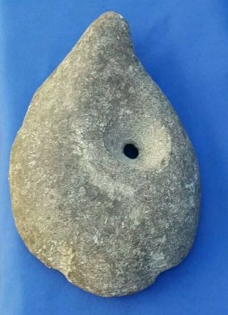 Vintage Native American Columbia River Stone Net Fishing Weight Indian Artifact