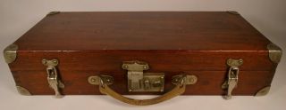 Vintage Dovetailed Wooden Artist Case Box Art Painting - Travelling