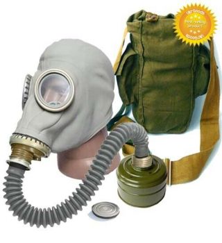 Gray Full Set Size - 4 Extr.  Large Hose Soviet Russian Military Gas Mask Gp - 5