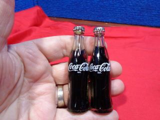 Vintage Miniature Glass Coca - Cola Coke Bottles Set 1