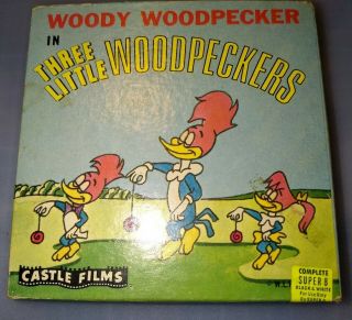 Vintage Woody Woodpecker In Three Little Woodpeckers 8 Movie Castle Films